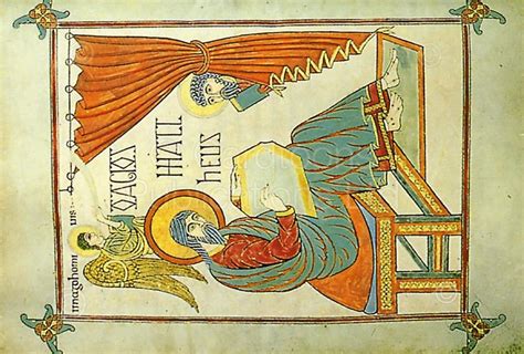 Il Lindisfarne Gospels e la sua Maestosa Illustrazione della Visione di Ezechiele!